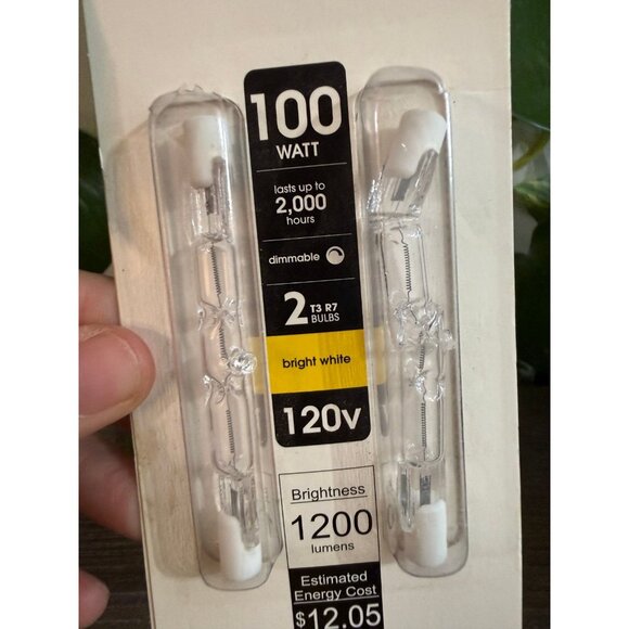 Halogen light, 100 WATT 2 bulbs - Picture 3 of 9